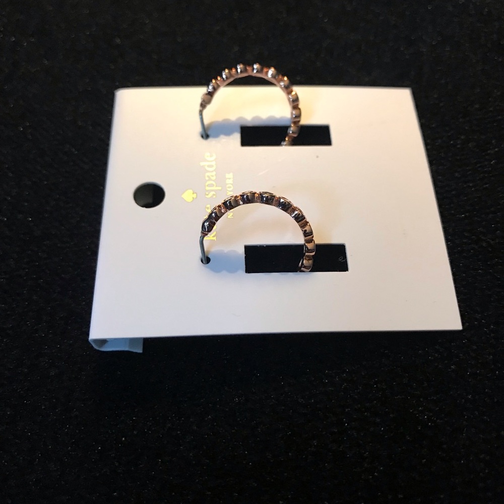 Kate Spade Rose Gold Full Circle Earrings - Picture 2 of 6